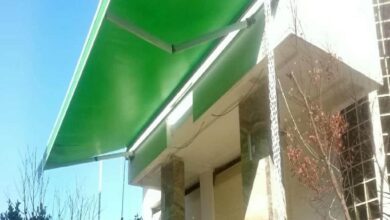 سایبان برقی بازویی ساده در استان قم