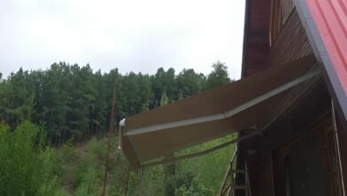 سایبان برقی بازویی نصب شده در اردبیل