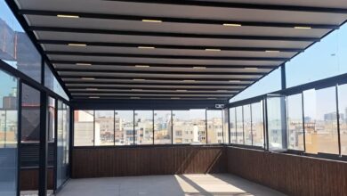 سایبان برقی بازویی نصب شده در بندرعباس