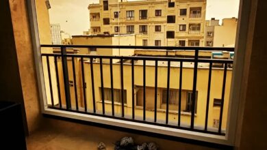 نرده بالکن فلزی استان کرمان با پوشش مقاوم آفتاب