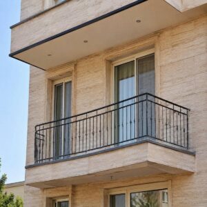 نرده بالکن فلزی برای دهانه بزرگ در رشت