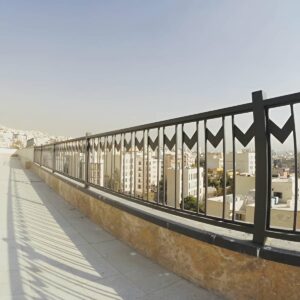 نرده بالکن فلزی مشکی در ارومیه