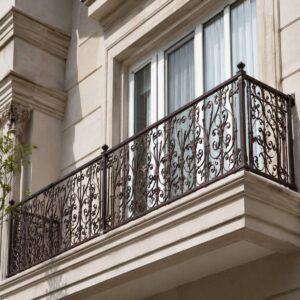 نرده بالکن فلزی مشکی در استان آذربایجان شرقی