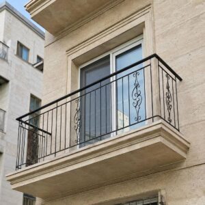 نرده بالکن فلزی مشکی در استان خراسان جنوبی