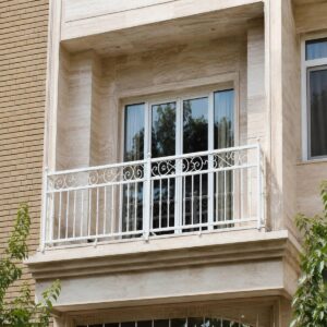 نرده بالکن فلزی مشکی در مشهد