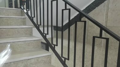 نرده راه پله فلزی مشکی در استان همدان